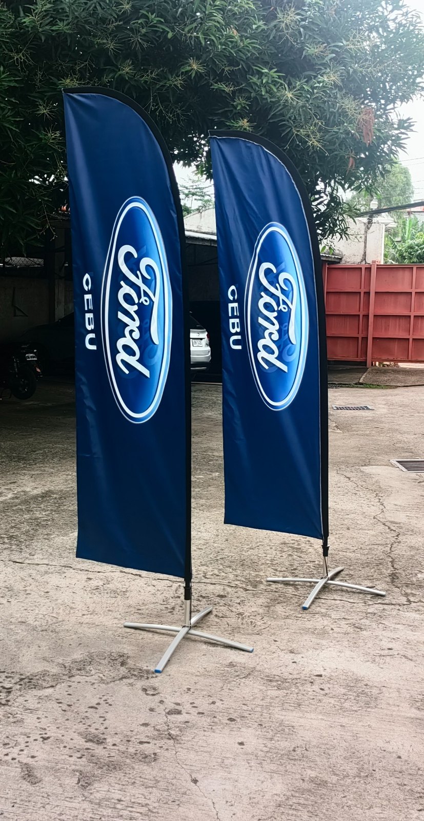 Ford Cebu feather banner project by Sky Graphix Digital Solutions