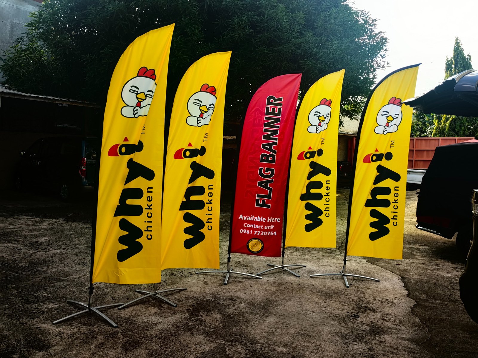 Wyni Chicken feather banner project by Sky Graphix Digital Solutions
