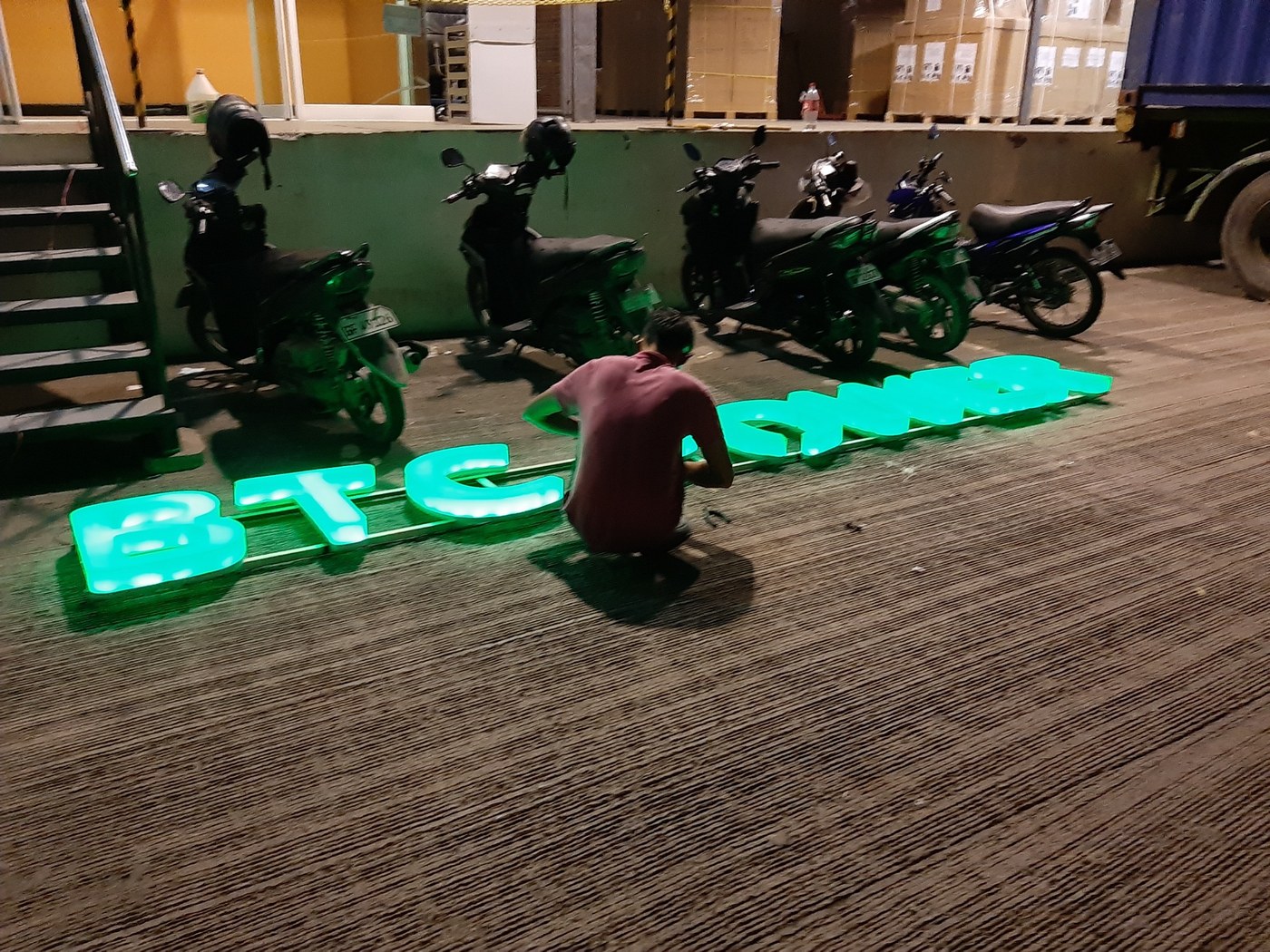 LED lettering fabrication work in progress by Sky Graphix Digital Solutions