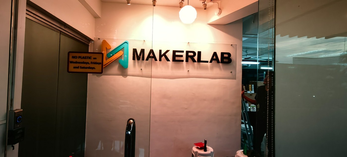 MakerLab acrylic office sign project by Sky Graphix Digital Solutions