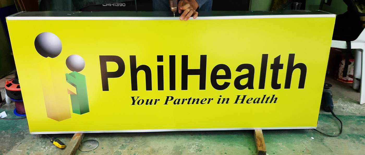 PhilHealth lightbox signage by Sky Graphix Digital Solutions