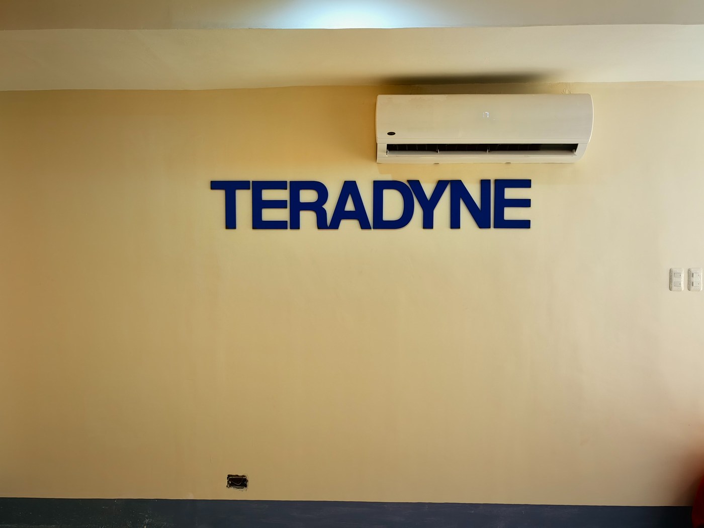 Teradyne wall lettering sign by Sky Graphix Digital Solutions