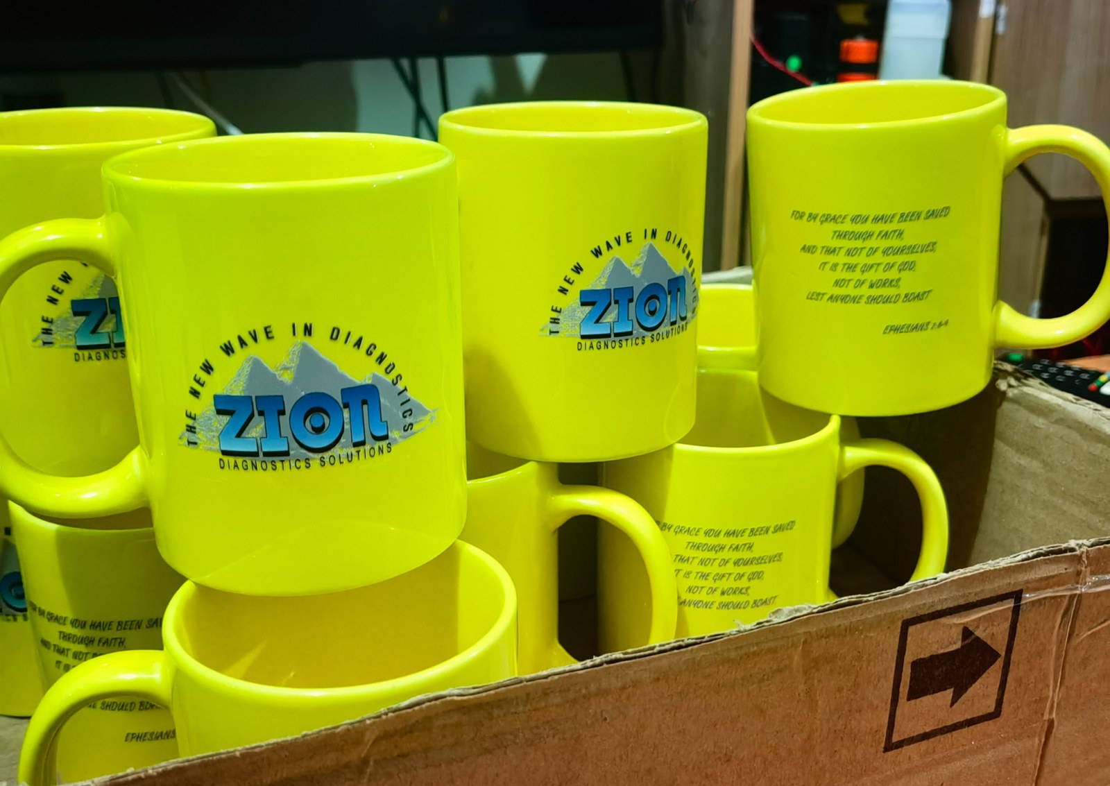 Customized printed souvenir mugs produced by Sky Graphix Digital Solutions