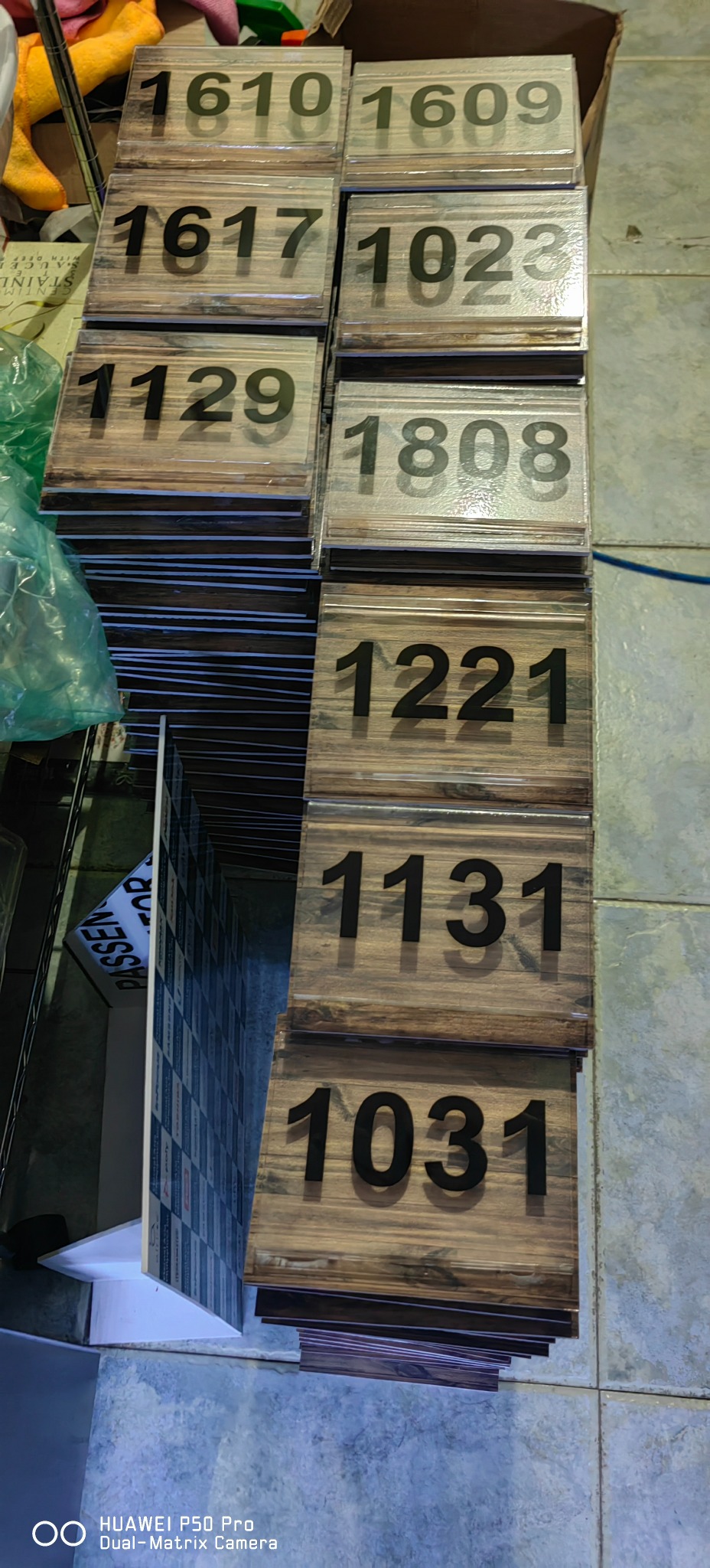 Hotel room number sign production by Sky Graphix Digital Solutions