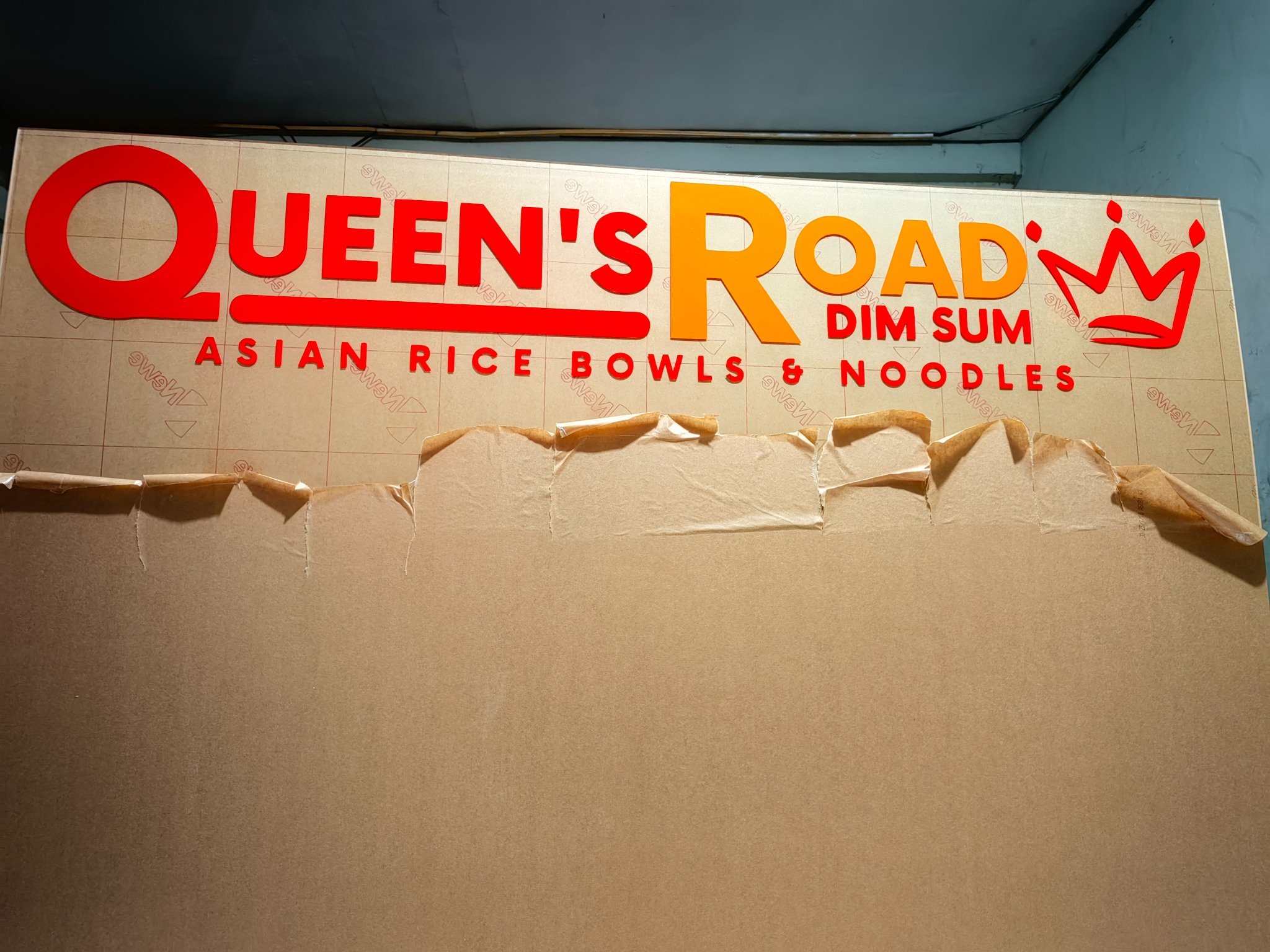 Queen's Road acrylic sign by Sky Graphix Digital Solutions