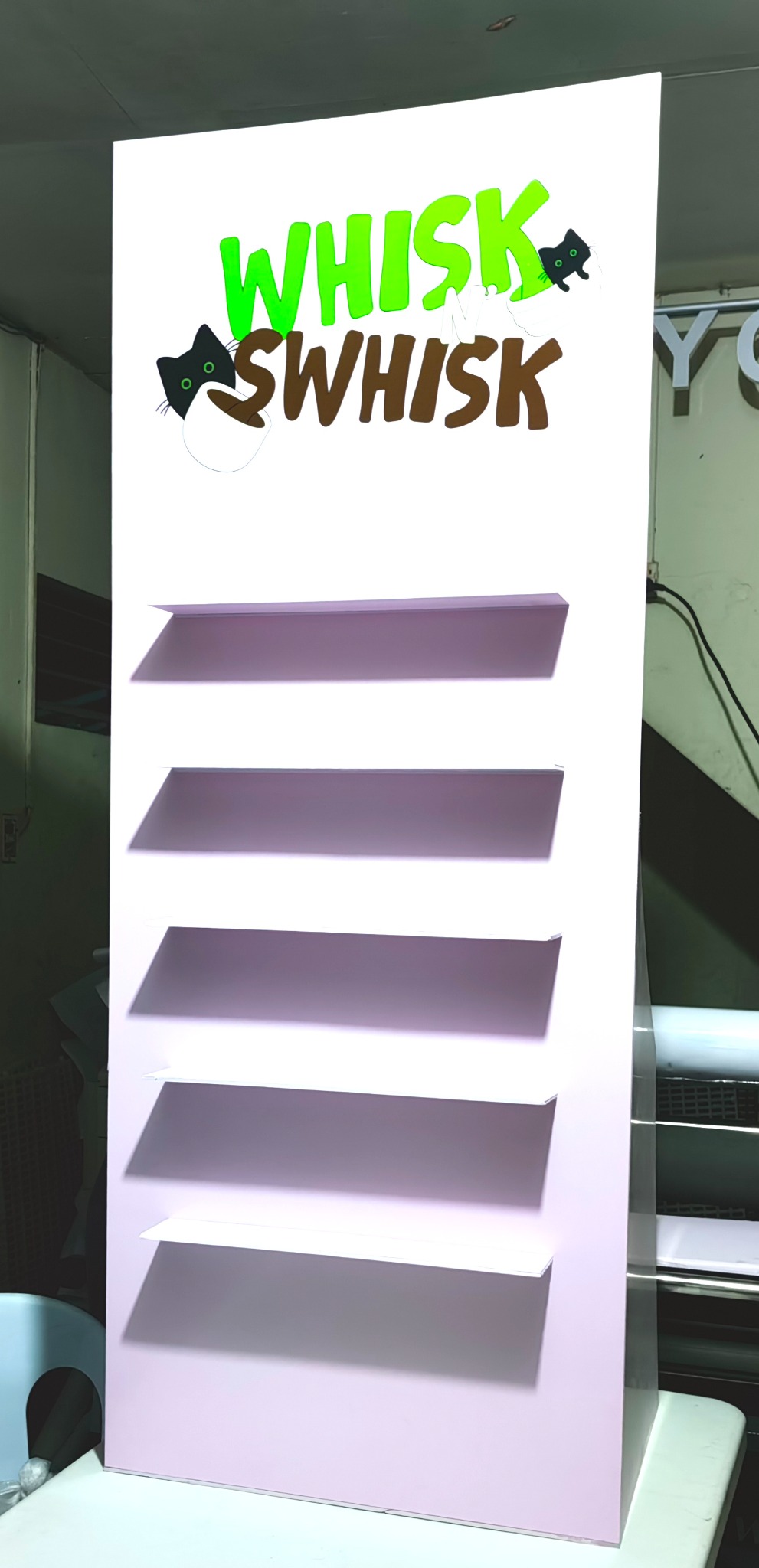 Whisk Swhisk display rack by Sky Graphix Digital Solutions