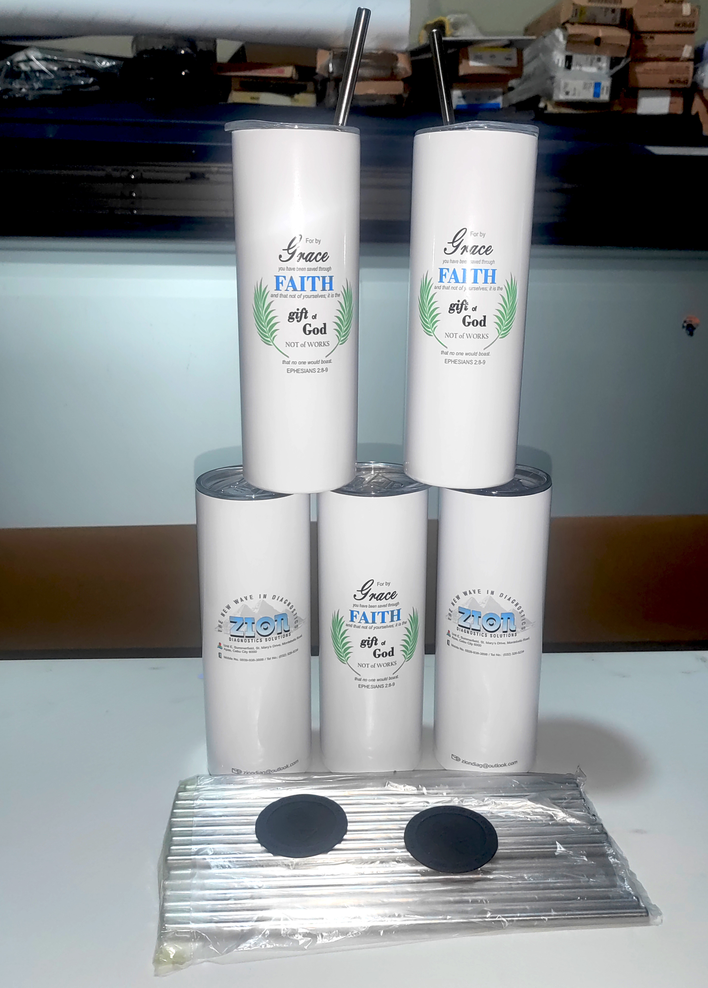 Custom printed souvenir tumblers